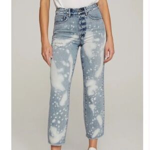 Good American Good Vintage Release High Waist Bleach Spot Jeans